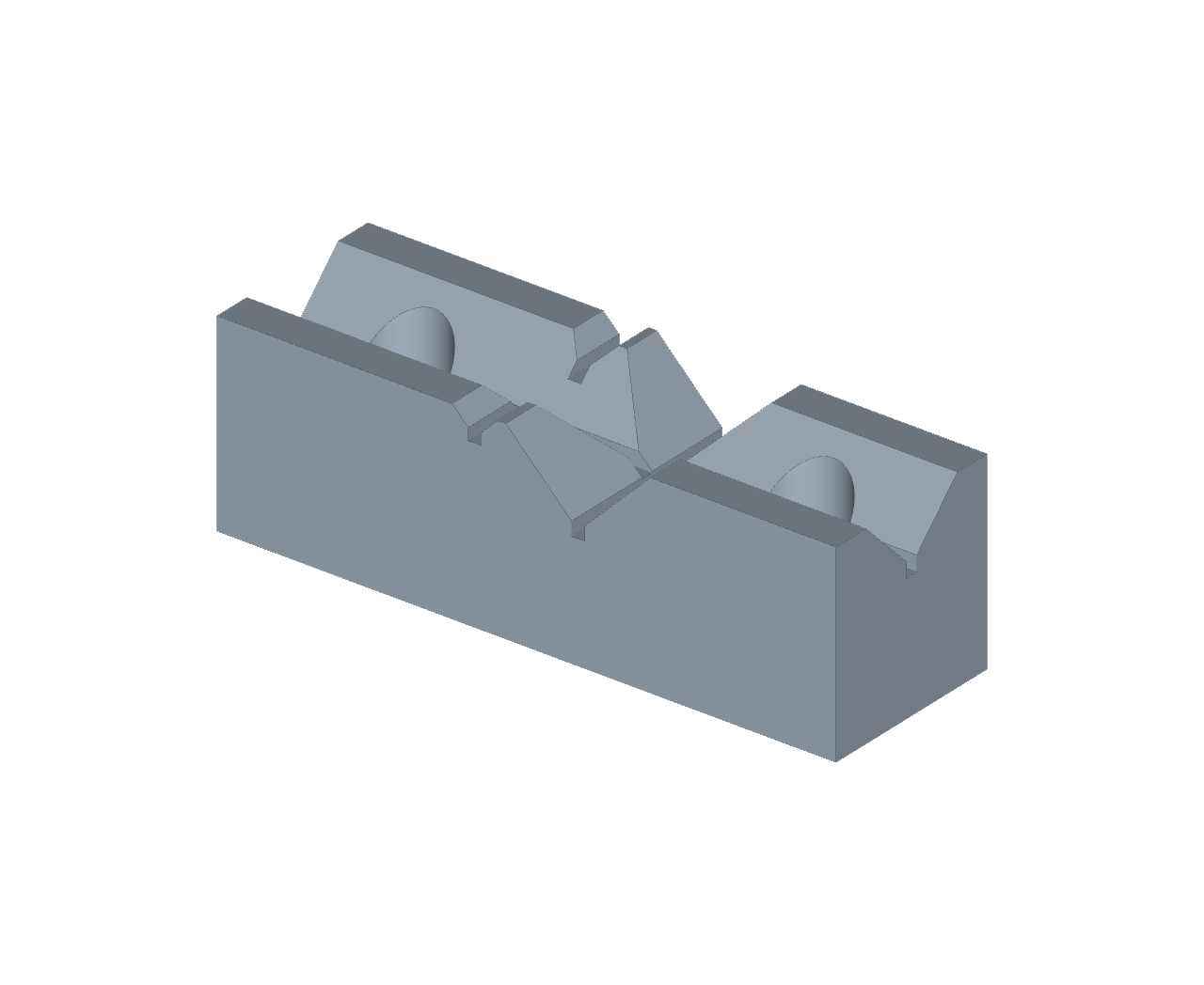 V-Groove Vise Jaw：Converted 3D model